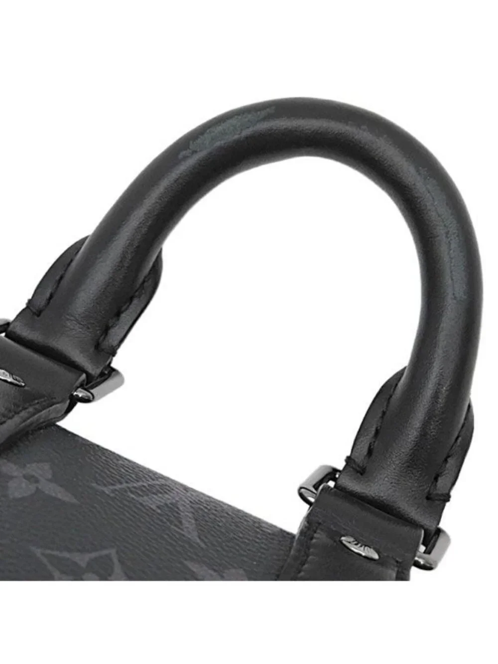 Louis Vuitton 2-Way Bag Keepall Bandouliere 25 Leather Monogram Eclipse Reverse